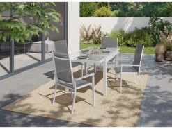 Uitschuifbare aluminium tuintafel Houston