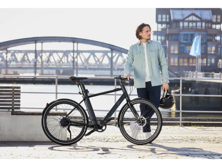 Urban elektrische fiets 1.0 X zwart