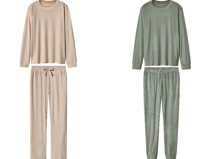 Velours dames pyjama