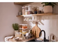 Vershoudbakjes met rek