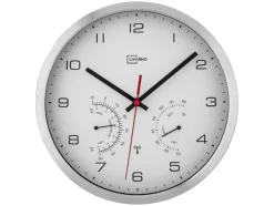 Wandklok met thermometer en hygrometer