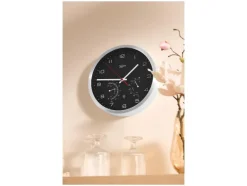 Wandklok met thermometer en hygrometer