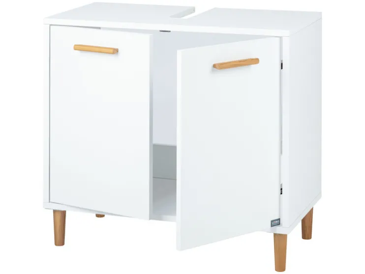 Wastafelonderkast met softclose-functie, wit