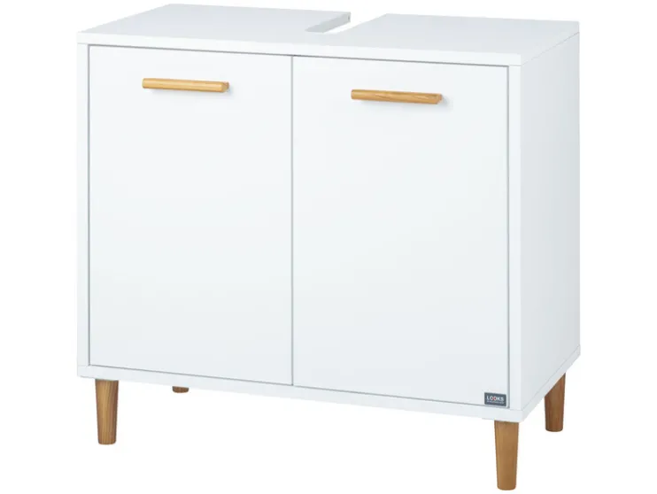 Wastafelonderkast met softclose-functie, wit