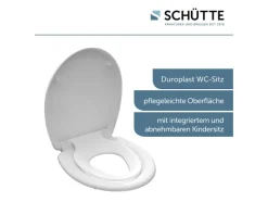 WC zitting duroplast FAMILY WHITE met soft-close-mechanisme en snelsluiting