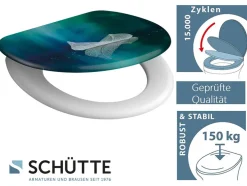 WC zitting duroplast, met soft-close-mechanisme