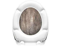 WC zitting duroplast, met soft-close-mechanisme