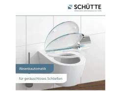 WC zitting duroplast, met soft-close-mechanisme