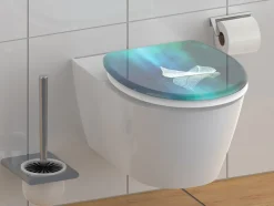 WC zitting duroplast, met soft-close-mechanisme