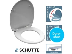 WC zitting duroplast, met soft-close-mechanisme
