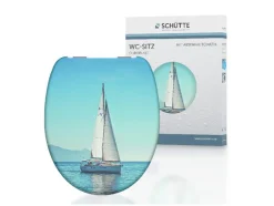 WC zitting duroplast, met soft-close-mechanisme