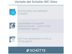 WC zitting duroplast, met soft-close-mechanisme