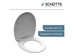 WC zitting duroplast, met soft-close-mechanisme