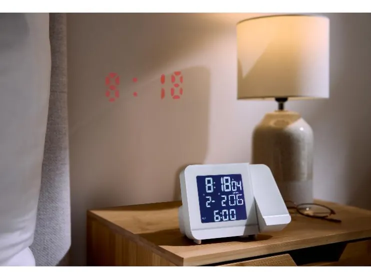 Wekker met projectie